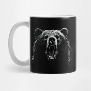 Grizzly Bear Roaring Mug